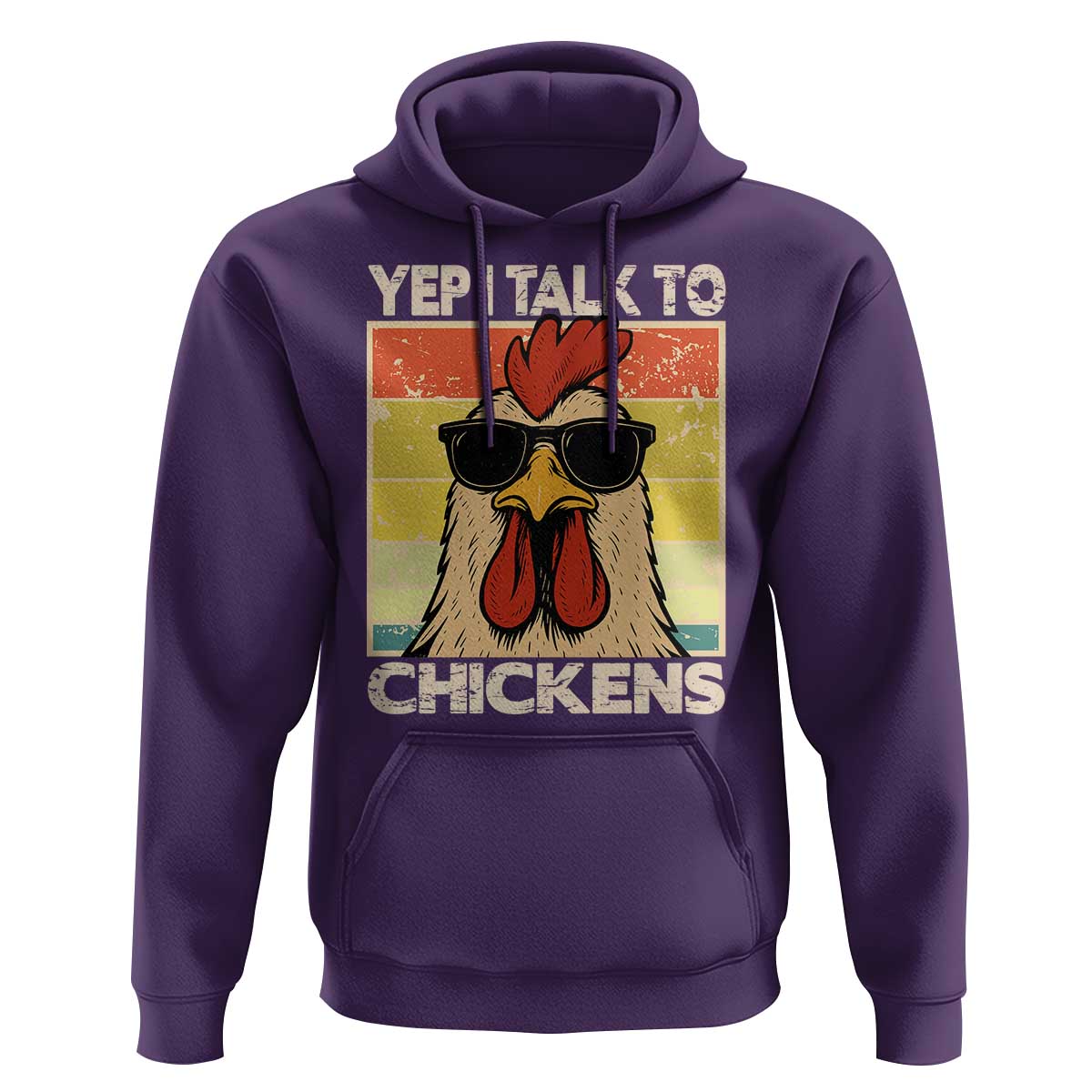 Funny Yep I Talk To Chickens Hoodie Chicken Buffs Farmyard Animal Lover