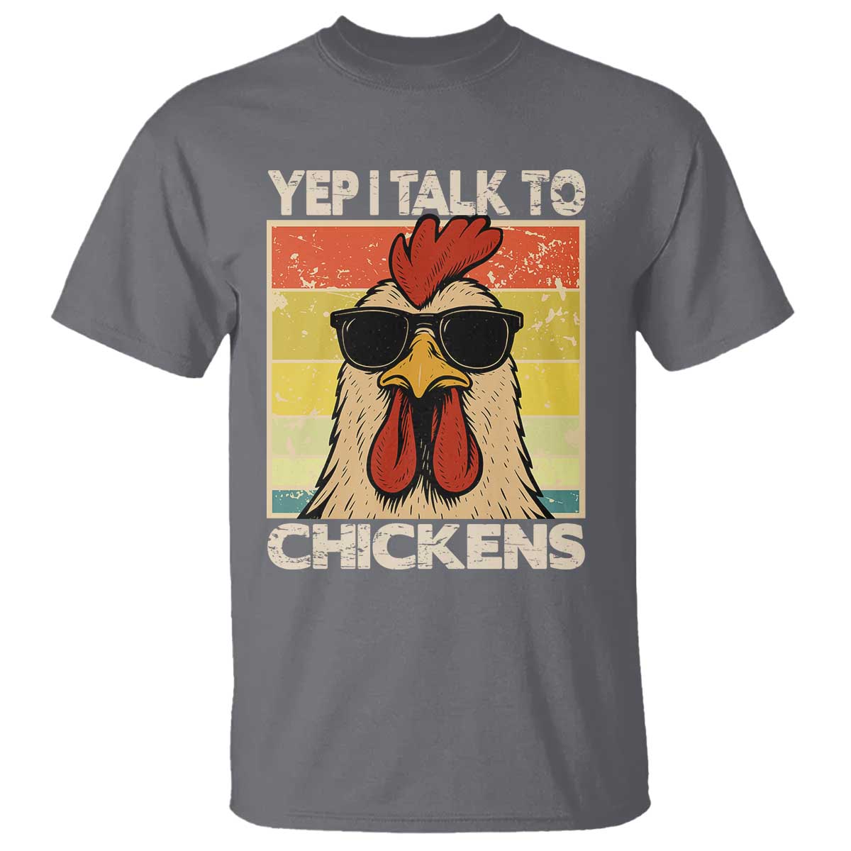 Funny Yep I Talk To Chickens T Shirt Chicken Buffs Farmyard Animal Lover