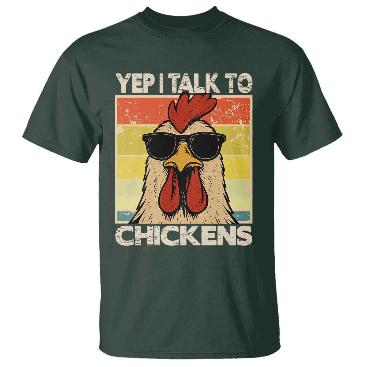 Funny Yep I Talk To Chickens T Shirt Chicken Buffs Farmyard Animal Lover