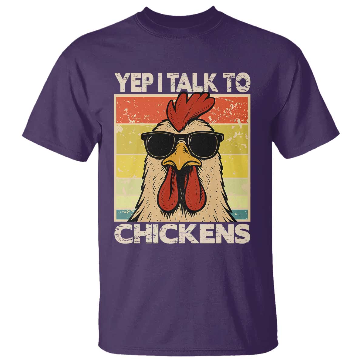 Funny Yep I Talk To Chickens T Shirt Chicken Buffs Farmyard Animal Lover