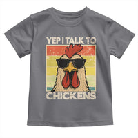 Funny Yep I Talk To Chickens Toddler T Shirt Chicken Buffs Farmyard Animal Lover