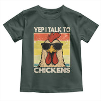 Funny Yep I Talk To Chickens Toddler T Shirt Chicken Buffs Farmyard Animal Lover