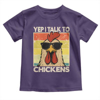 Funny Yep I Talk To Chickens Toddler T Shirt Chicken Buffs Farmyard Animal Lover