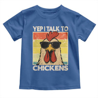 Funny Yep I Talk To Chickens Toddler T Shirt Chicken Buffs Farmyard Animal Lover