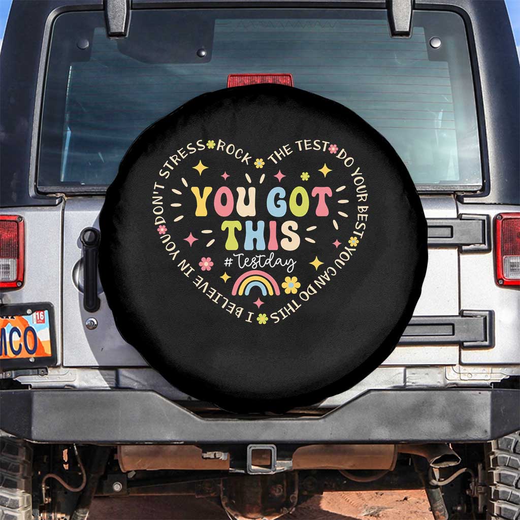 Funny Test Day You Got This Spare Tire Cover Testing Day Rock The Test Do Your Best Heart