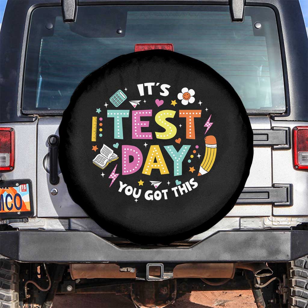 Funny It's Test Day You Got This Spare Tire Cover Testing Day School Supplies