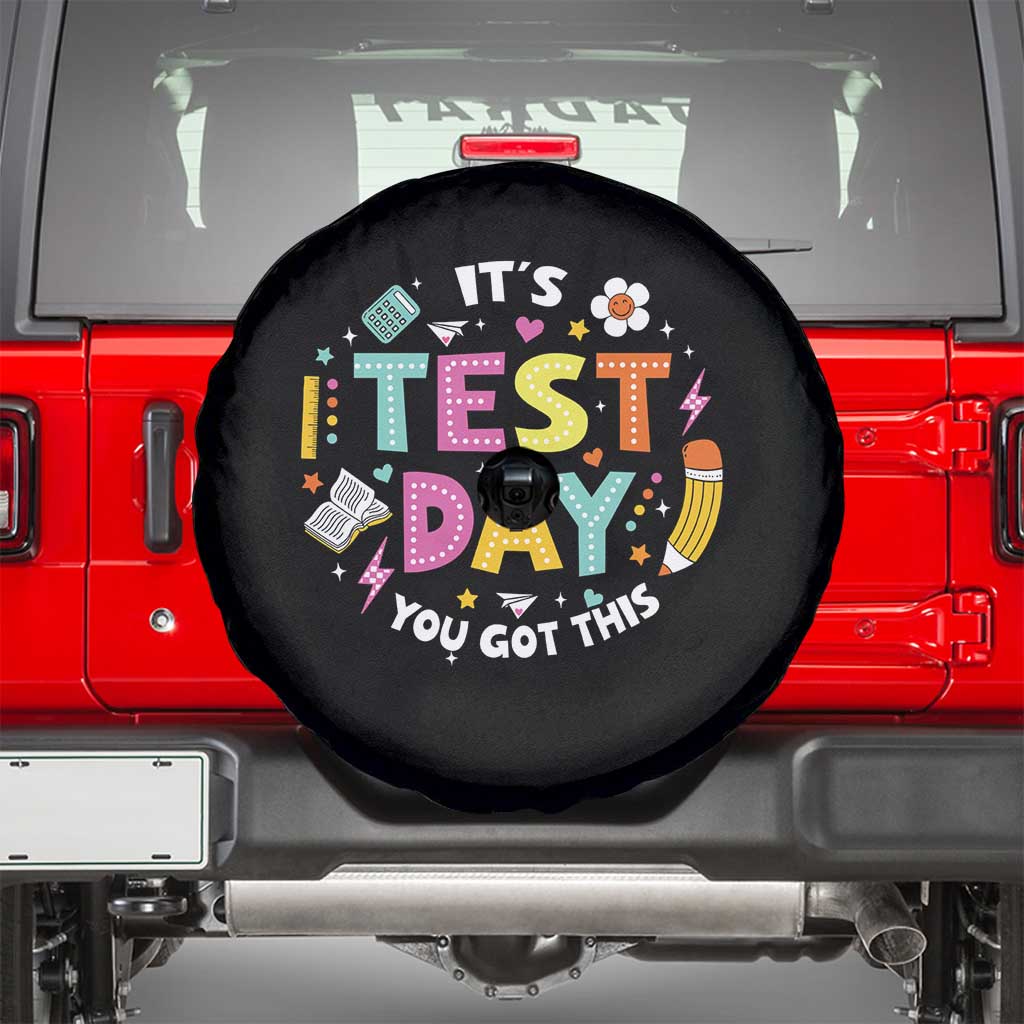 Funny It's Test Day You Got This Spare Tire Cover Testing Day School Supplies