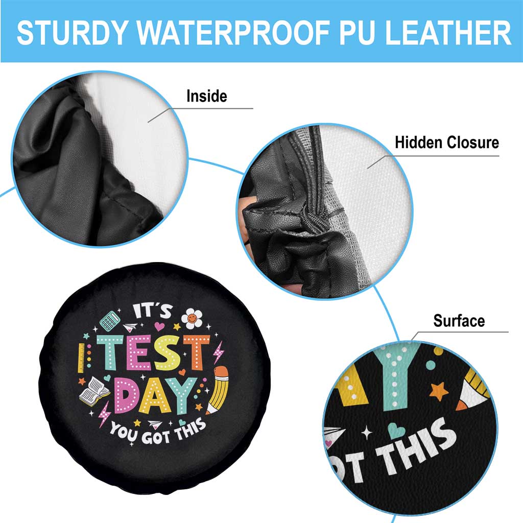 Funny It's Test Day You Got This Spare Tire Cover Testing Day School Supplies