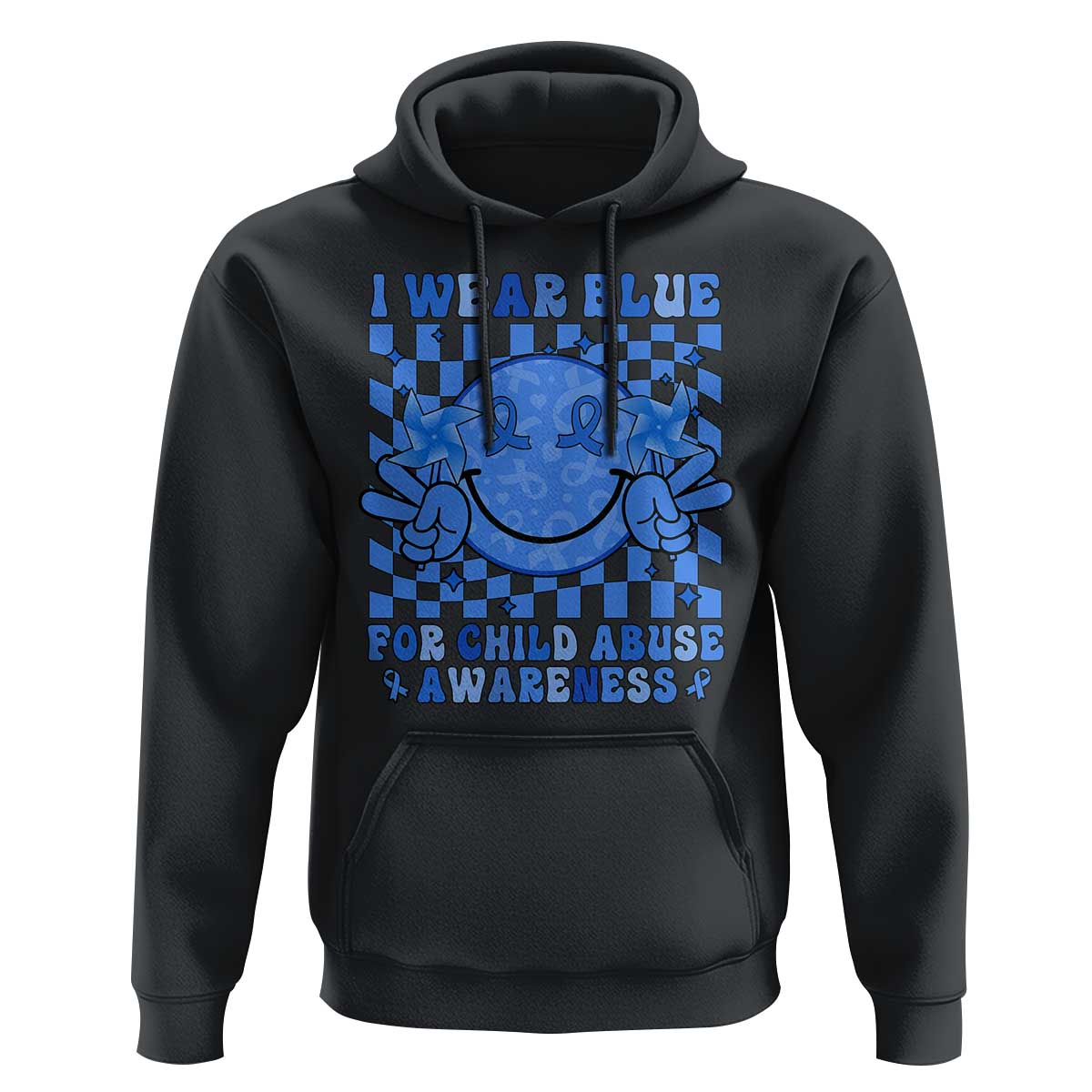 I Wear Blue For Child Abuse Awareness Month Hoodie
