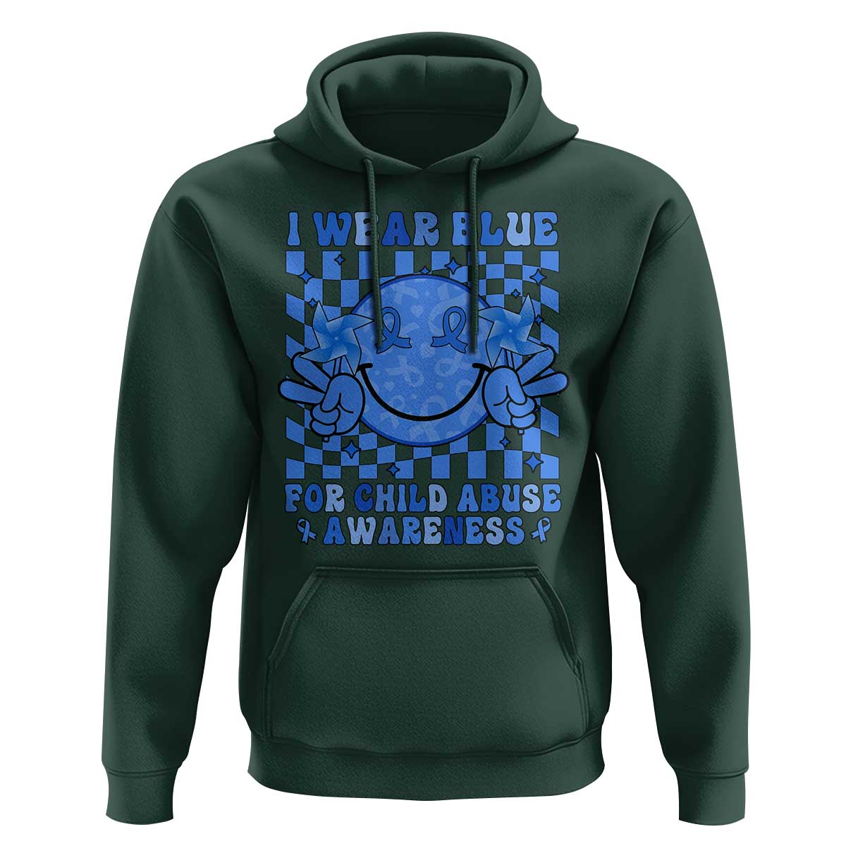 I Wear Blue For Child Abuse Awareness Month Hoodie