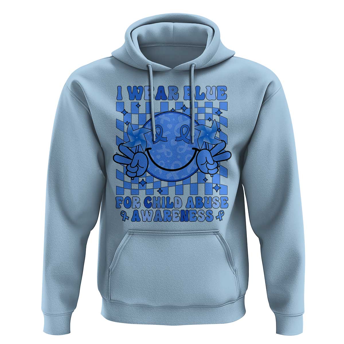 I Wear Blue For Child Abuse Awareness Month Hoodie