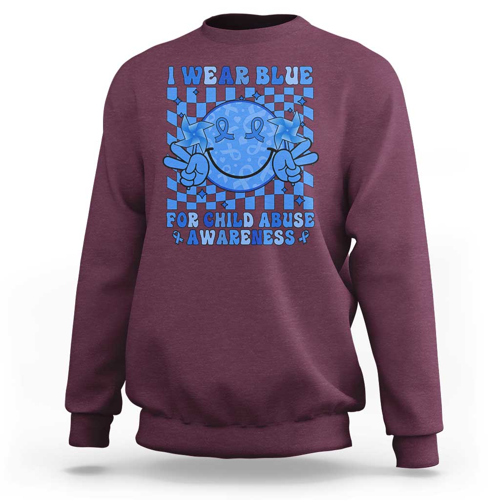 I Wear Blue For Child Abuse Awareness Month Sweatshirt