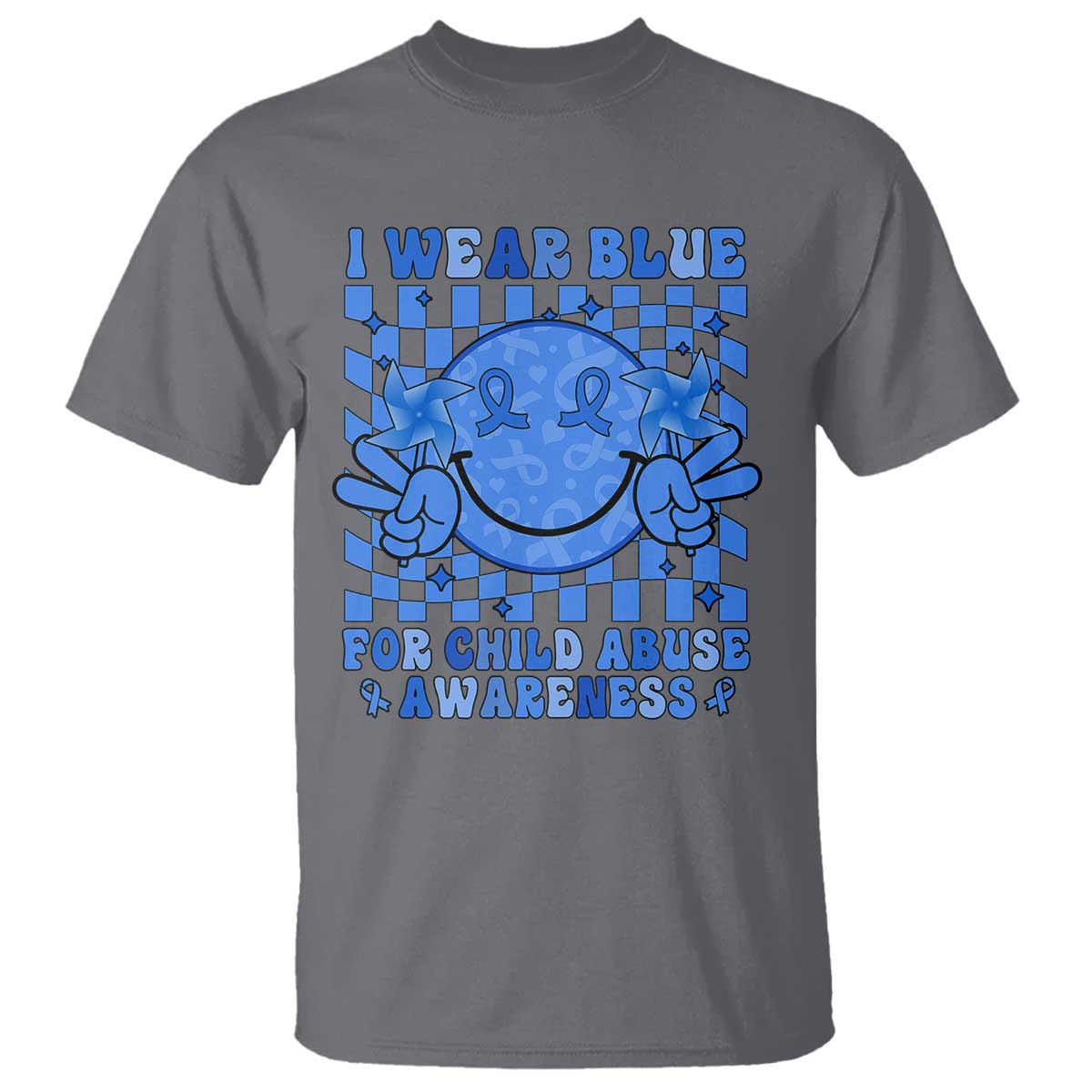 I Wear Blue For Child Abuse Awareness Month T Shirt