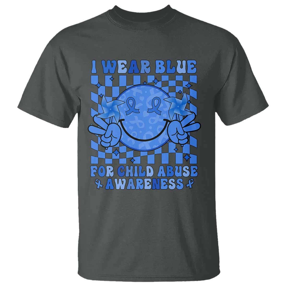 I Wear Blue For Child Abuse Awareness Month T Shirt