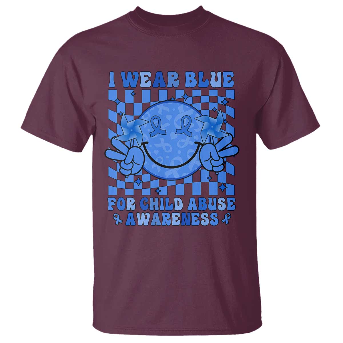 I Wear Blue For Child Abuse Awareness Month T Shirt