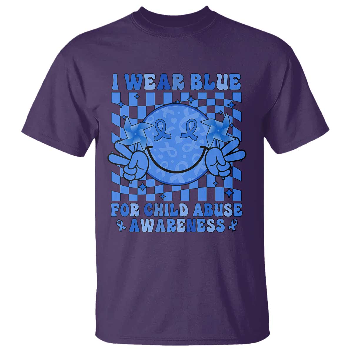 I Wear Blue For Child Abuse Awareness Month T Shirt