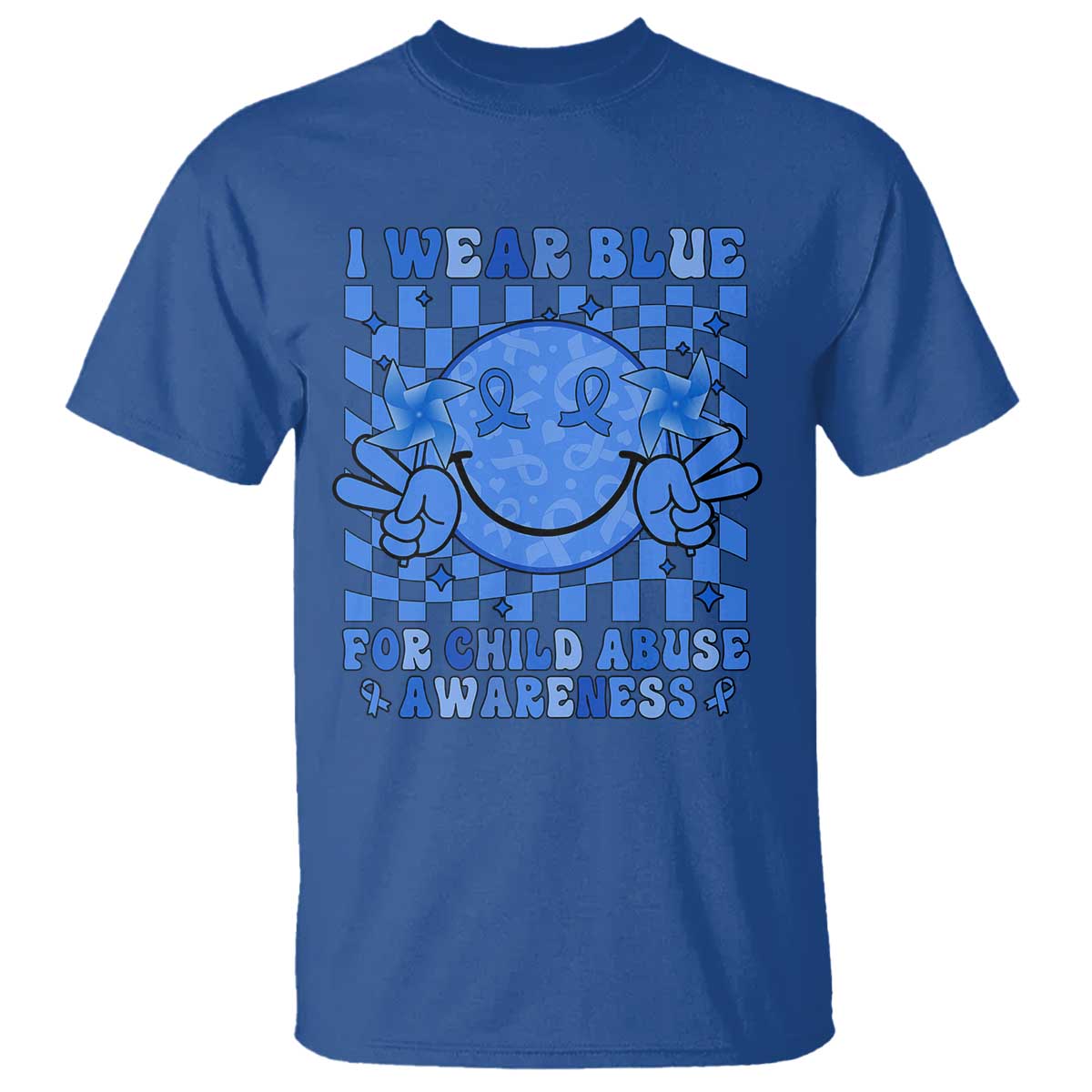 I Wear Blue For Child Abuse Awareness Month T Shirt