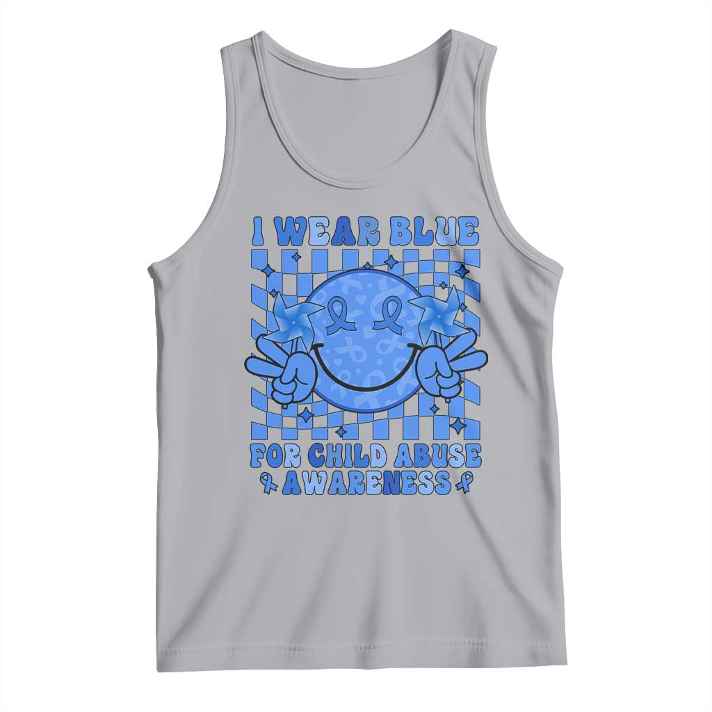 I Wear Blue For Child Abuse Awareness Month Tank Top