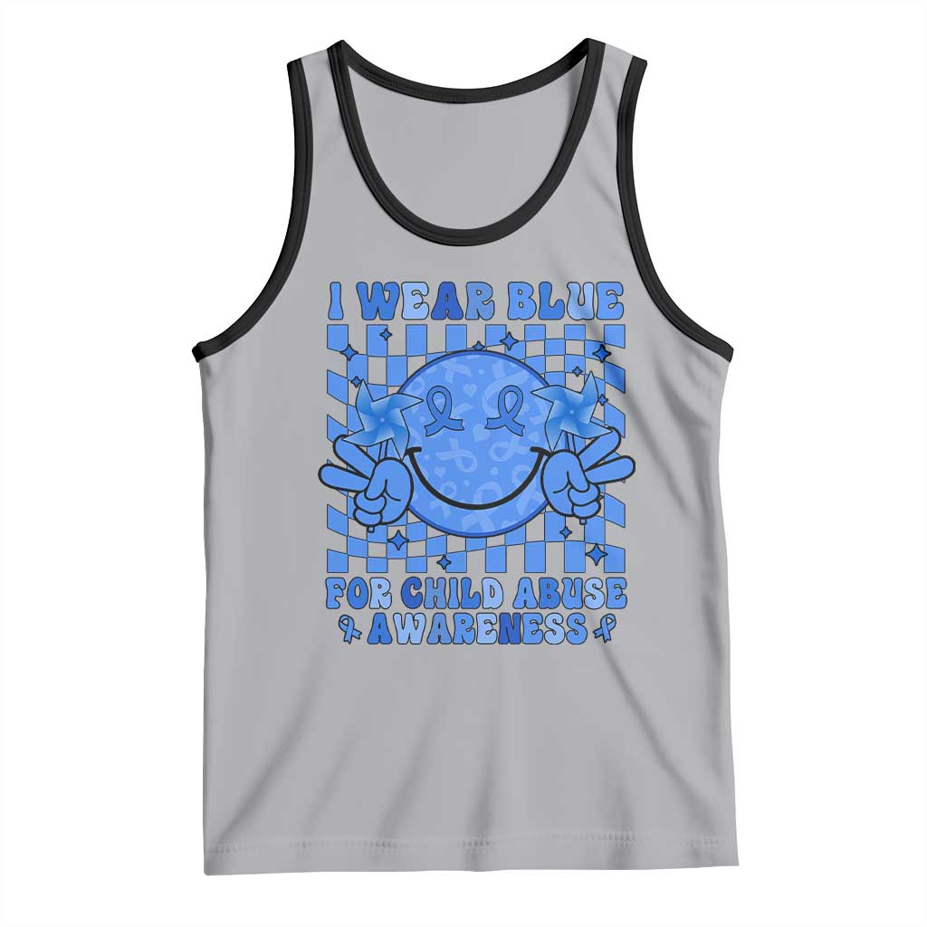 I Wear Blue For Child Abuse Awareness Month Tank Top