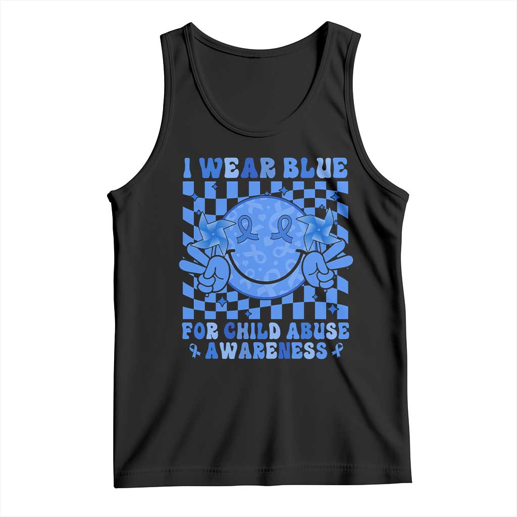 I Wear Blue For Child Abuse Awareness Month Tank Top