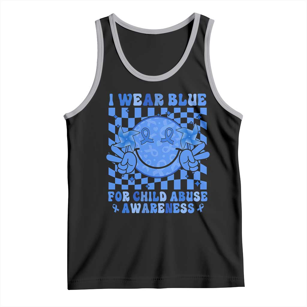 I Wear Blue For Child Abuse Awareness Month Tank Top