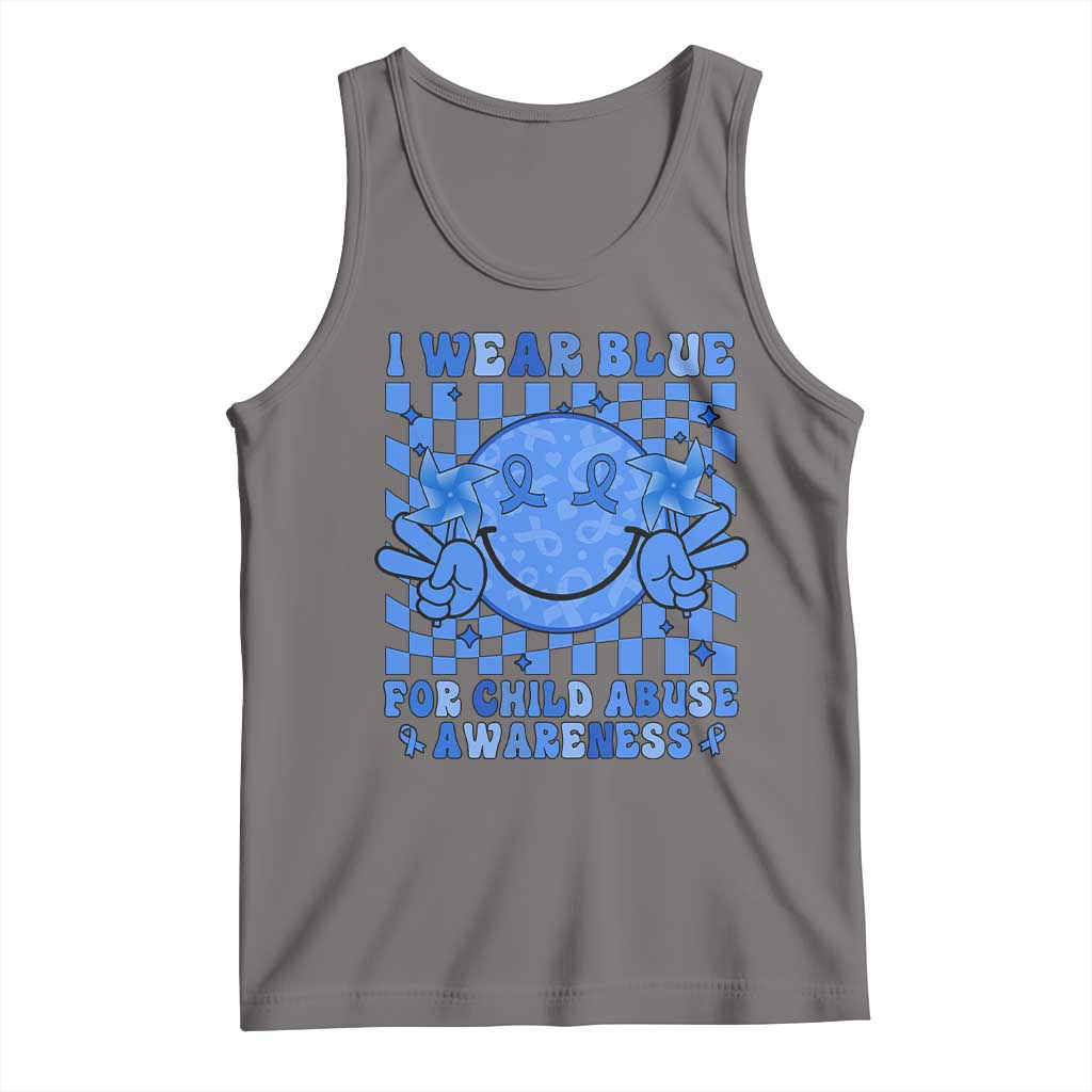 I Wear Blue For Child Abuse Awareness Month Tank Top