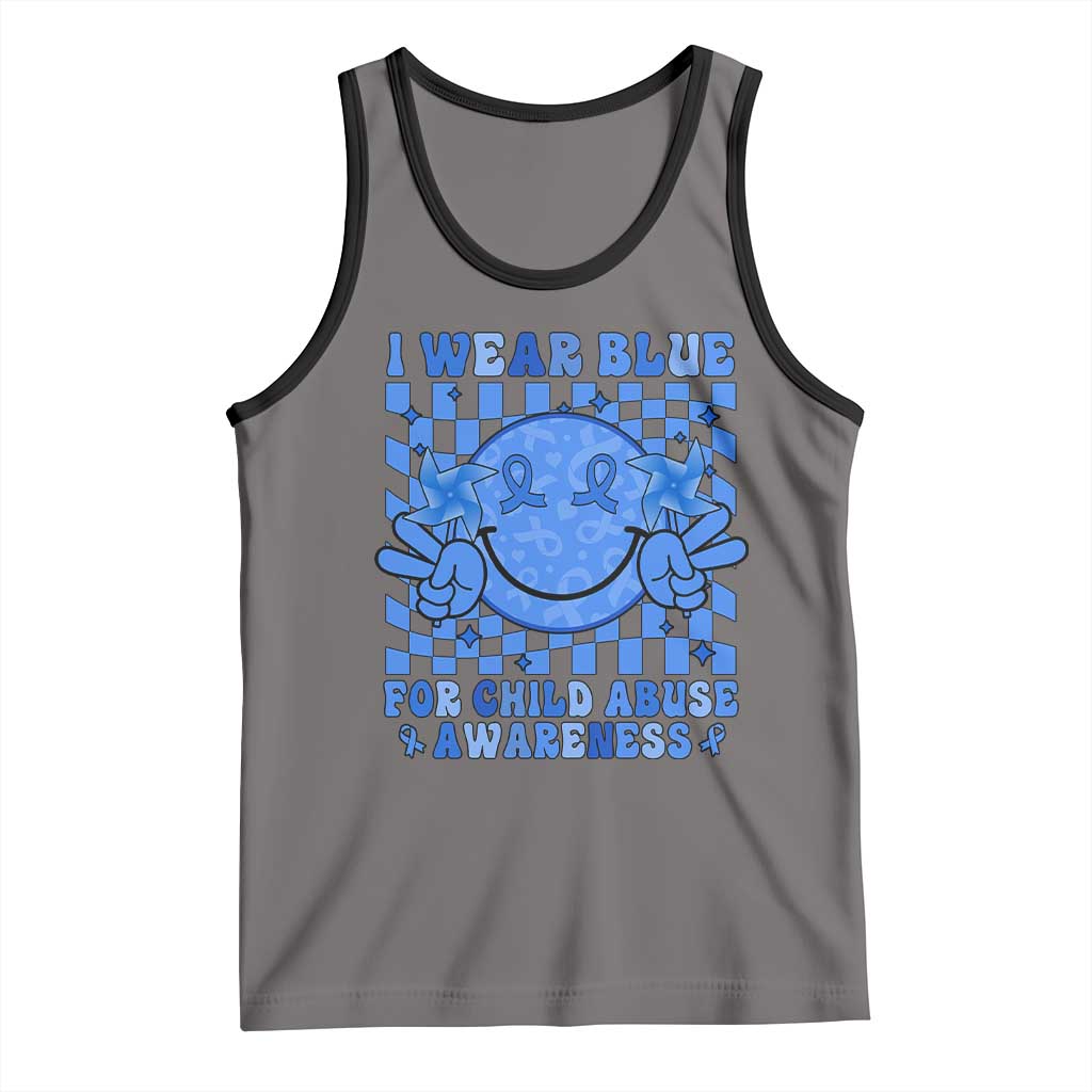 I Wear Blue For Child Abuse Awareness Month Tank Top