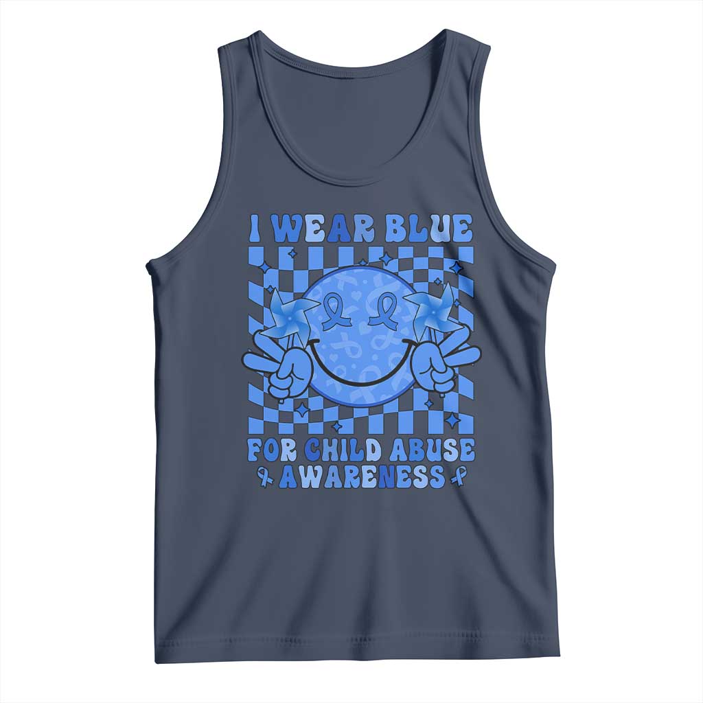 I Wear Blue For Child Abuse Awareness Month Tank Top