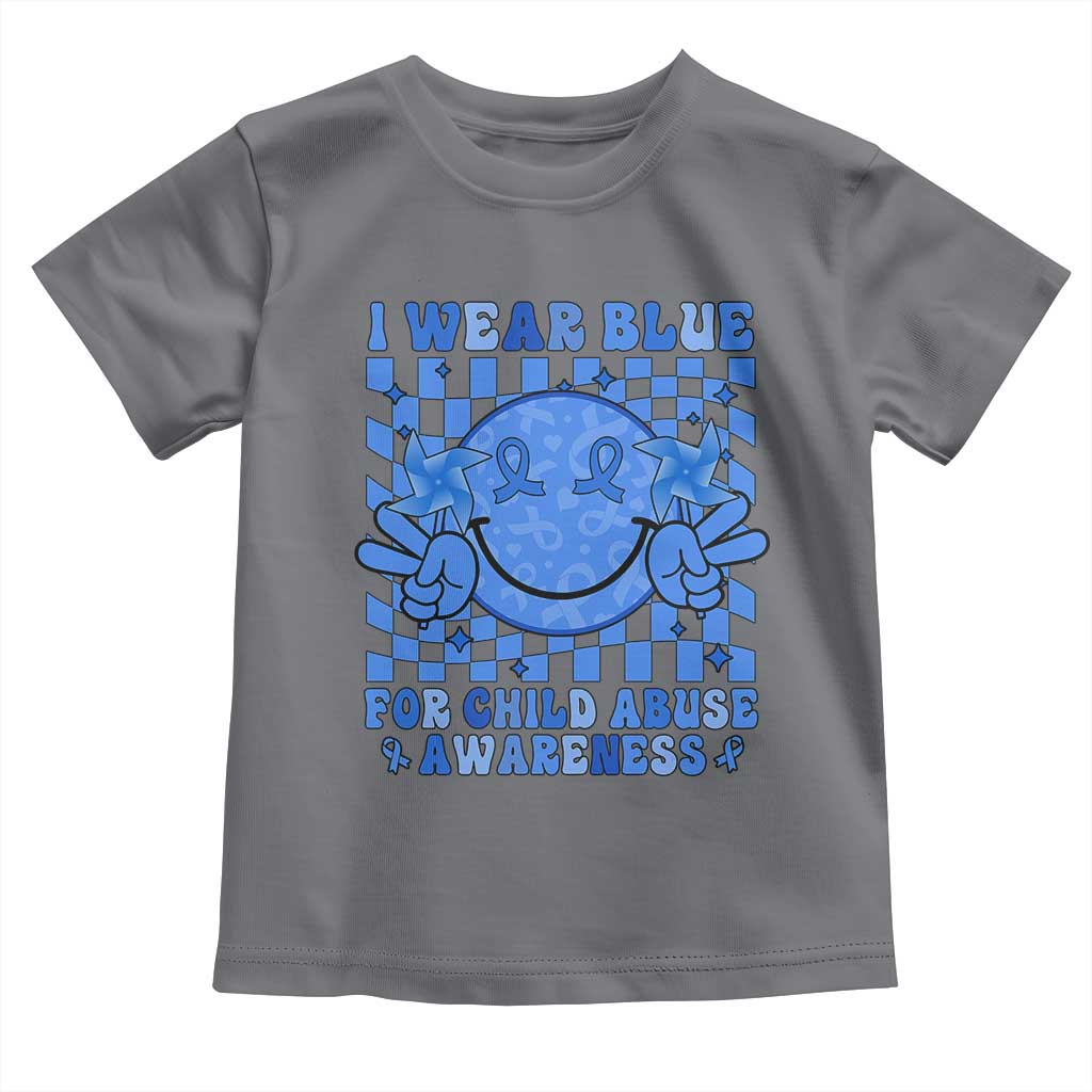I Wear Blue For Child Abuse Awareness Month Toddler T Shirt
