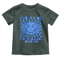 I Wear Blue For Child Abuse Awareness Month Toddler T Shirt