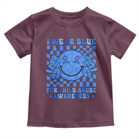 I Wear Blue For Child Abuse Awareness Month Toddler T Shirt