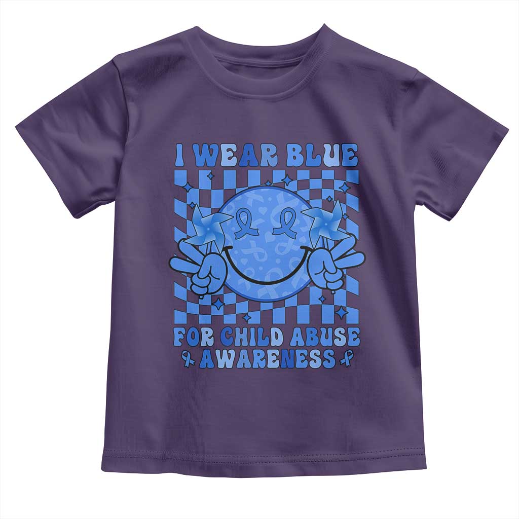 I Wear Blue For Child Abuse Awareness Month Toddler T Shirt