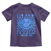 I Wear Blue For Child Abuse Awareness Month Toddler T Shirt