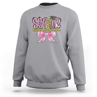 Funny Senior EST 2027 Graduation Sweatshirt Twenty Twenty Seven Pink Bow