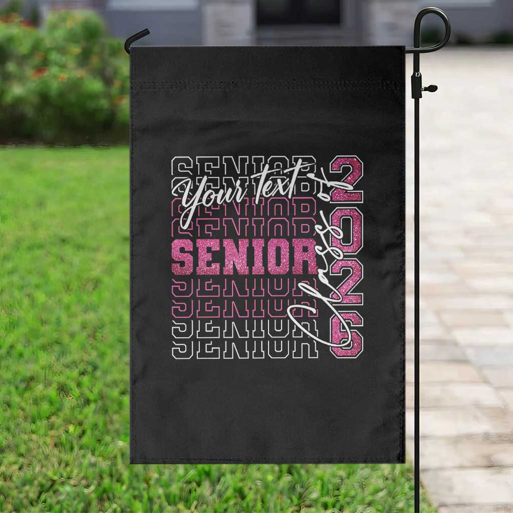 Personalized Senior 2026 Garden Flag Custom Text Class Of 2026 Graduation Glitter Print - Wonder Print Shop