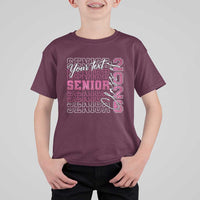 Personalized Senior 2026 T Shirt For Kid Custom Text Class Of 2026 Graduation Glitter Print - Wonder Print Shop