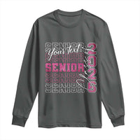 Personalized Senior 2026 Long Sleeve Shirt Custom Text Class Of 2026 Graduation Glitter Print - Wonder Print Shop