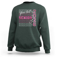 Personalized Senior 2026 Sweatshirt Custom Text Class Of 2026 Graduation Glitter Print - Wonder Print Shop