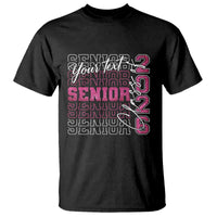 Personalized Senior 2026 T Shirt Custom Text Class Of 2026 Graduation Glitter Print - Wonder Print Shop