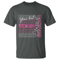 Personalized Senior 2026 T Shirt Custom Text Class Of 2026 Graduation Glitter Print - Wonder Print Shop
