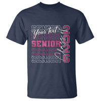 Personalized Senior 2026 T Shirt Custom Text Class Of 2026 Graduation Glitter Print - Wonder Print Shop