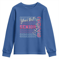 Personalized Senior 2026 Youth Sweatshirt Custom Text Class Of 2026 Graduation Glitter Print - Wonder Print Shop