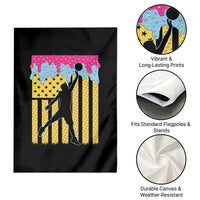 Basketball Ice Cream Drip American Flag Youth Players Garden Flag