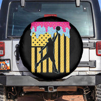 Basketball Ice Cream Drip American Flag Youth Players Spare Tire Cover