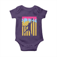 Basketball Ice Cream Drip American Flag Youth Players Baby Onesie