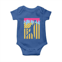 Basketball Ice Cream Drip American Flag Youth Players Baby Onesie