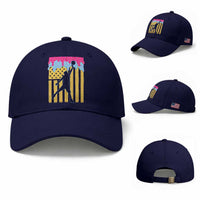 Basketball Ice Cream Drip American Flag Youth Players Baseball Cap