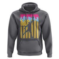 Basketball Ice Cream Drip American Flag Youth Players Hoodie