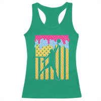 Basketball Ice Cream Drip American Flag Youth Players Racerback Tank Top