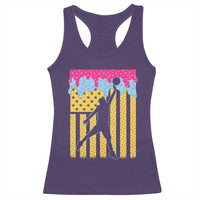 Basketball Ice Cream Drip American Flag Youth Players Racerback Tank Top